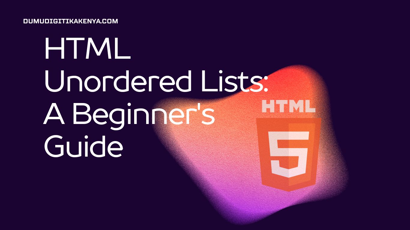 Read more about the article HTML Cheat Sheet 121: HTML Unordered Lists