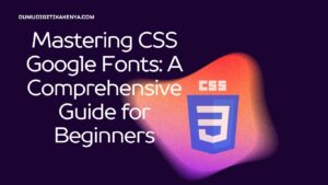 Read more about the article CSS Cheat Sheet 158: CSS Google Fonts