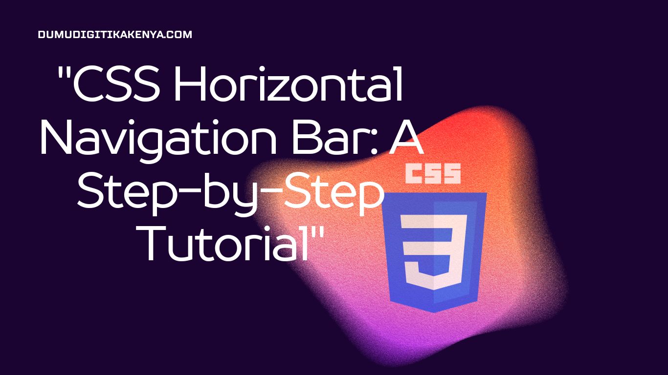 Read more about the article CSS Cheat Sheet 175: CSS Horizontal Navigation Bar