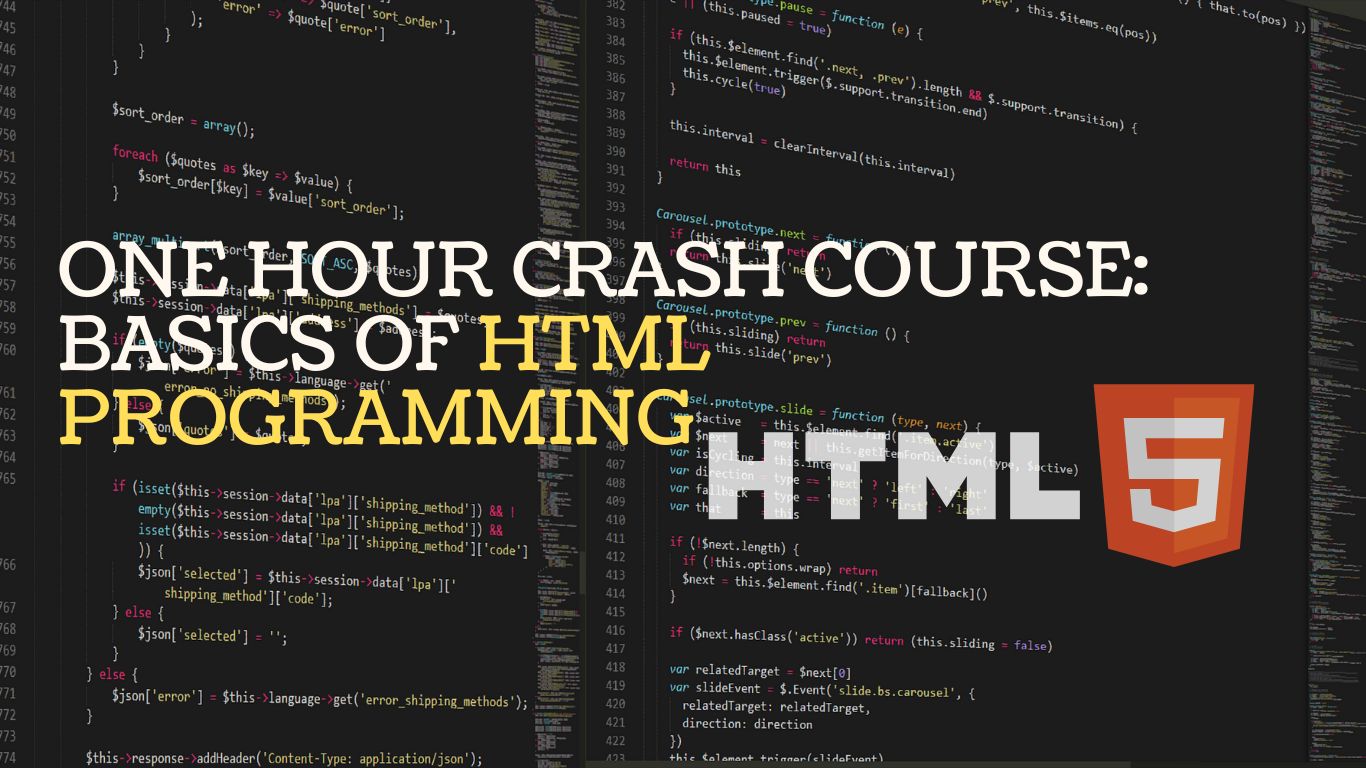 You are currently viewing 1 HR HTML CRASH COURSE