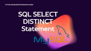 Read more about the article SQL :1.4 SELECT DISTINCT