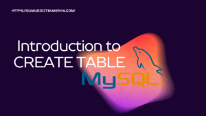 Read more about the article SQL 1.43 SQL – CREATE TABLE