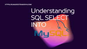 Read more about the article SQL 1.33 SQL SELECT INTO