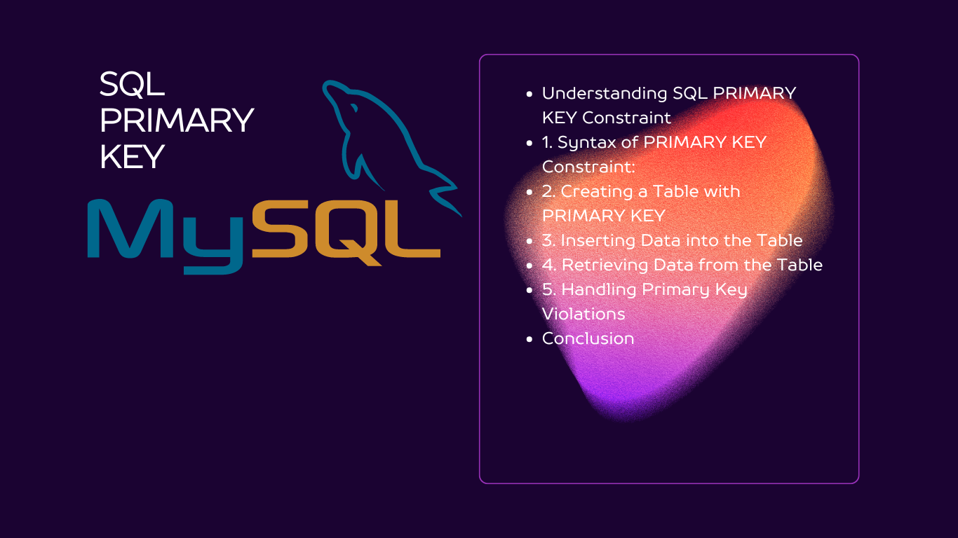 Read more about the article SQL 1.48 SQL PRIMARY KEY